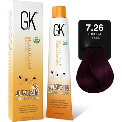 GK Hair - Juvexin 7.26 - Mauve - 100ML - Crème colorante capillaire - Publicité GK Hair - Juvexin 7.26 - Mauve - 100ML - Crème colorante capillaire - Publicité