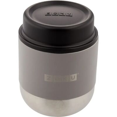 Zoku Food Jar 296ml - Stainless Steel Vacuum Insulated Food Can - Silver Zoku Food Jar 296ml - Stainless Steel Vacuum Insulated Food Can - Silver