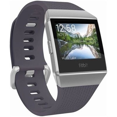 Fitbit Ionic - Montre connectée GPS à écran tactile - Gris - Publicité Fitbit Ionic - Montre connectée GPS à écran tactile - Gris - Publicité