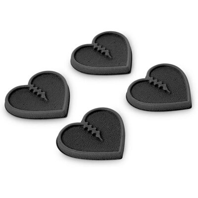 Crab Grab Mini Herzen Schwarz - Unisex Pad - Rutschfeste Oberfläche Crab Grab Mini Herzen Schwarz - Unisex Pad - Rutschfeste Oberfläche