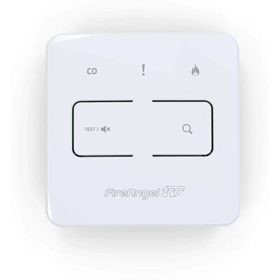 FireAngel Pro Connected Smart Alarm Control Unit - Wireless Interlink - Battery-Powered FireAngel Pro Connected Smart Alarm Control Unit - Wireless Interlink - Battery-Powered