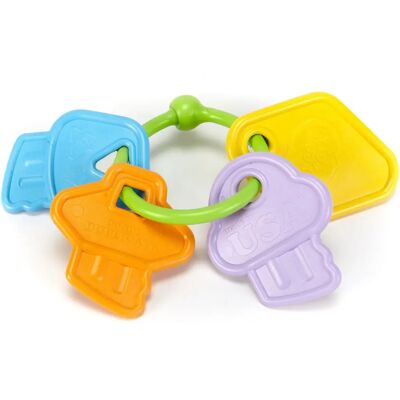 Green Toys Erste Schlüssel Schnuller - Babysicher, Recyclingplast Green Toys Erste Schlüssel Schnuller - Babysicher, Recyclingplast