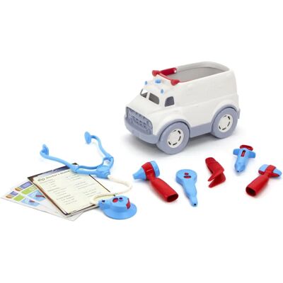 Green Toys Karetka i Zestaw Lekarza - Zabawka Green Toys Karetka i Zestaw Lekarza - Zabawka