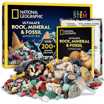 National Geographic Rocks and Fossils Kit - Over 200 Pieces National Geographic Rocks and Fossils Kit - Over 200 Pieces