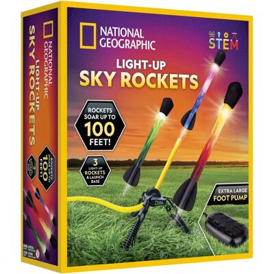 National Geographic - Air Rocket Toy - LED - Outdoor - Toy National Geographic - Air Rocket Toy - LED - Outdoor - Toy