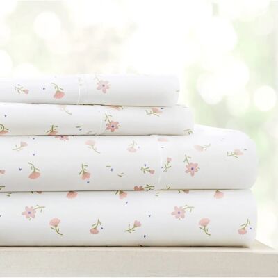 Linen Market Queen Size Floral Microfiber Bed Linen Set - Bedding Set Linen Market Queen Size Floral Microfiber Bed Linen Set - Bedding Set