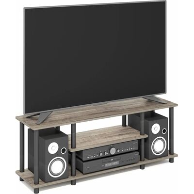 Furinno Regal - Wood Oak Gray/Black - 29.72 x 29.72 x 41.15 cm Furinno Regal - Wood Oak Gray/Black - 29.72 x 29.72 x 41.15 cm