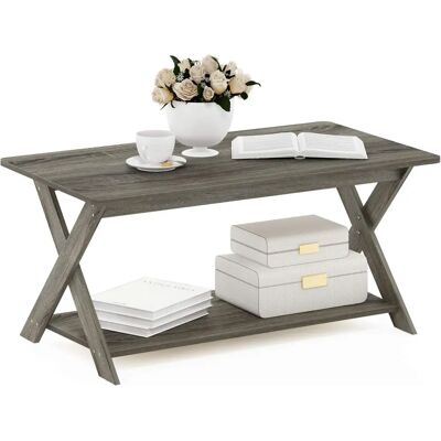 Furinno Franse Eik Salontafel - Salontafel Furinno Franse Eik Salontafel - Salontafel