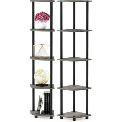 Furinno Schwarz/Grau Mehrzweckregal - Regal Furinno Schwarz/Grau Mehrzweckregal - Regal
