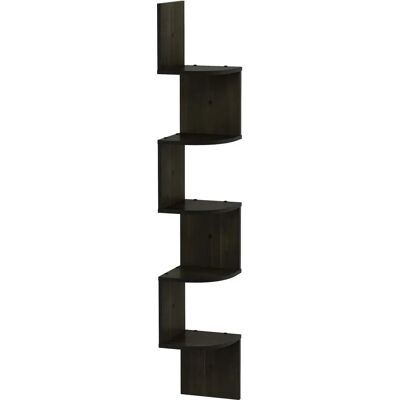 Furinno Rossi - Rossi - Black - Wood - Wall shelf Furinno Rossi - Rossi - Black - Wood - Wall shelf