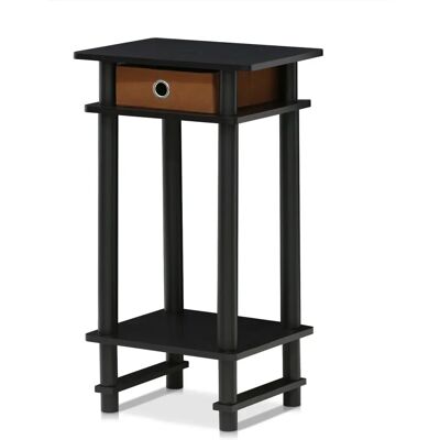 Furinno Podnóżek z Szufladą - Drewno - Espresso/Braun - Podnóżek Furinno Podnóżek z Szufladą - Drewno - Espresso/Braun - Podnóżek