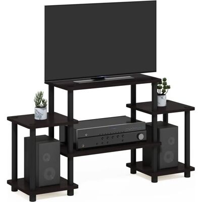 Furinno Turn-N-Tube TV-Regal - Dunkelwalnuss Furinno Turn-N-Tube TV-Regal - Dunkelwalnuss