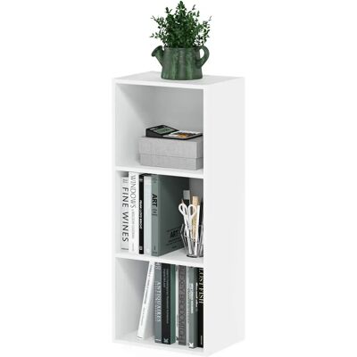 Furinno Luder - 3-tier - White - bookcase Furinno Luder - 3-tier - White - bookcase