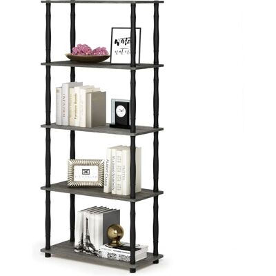 Étagère multi-usage Furinno 5 niveaux - Design ouvert et élégant Étagère multi-usage Furinno 5 niveaux - Design ouvert et élégant