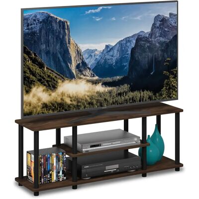 Furinno Modèle 12250r1cwn/bk - Support TV d'angle pour 50 pouces - Publicité Furinno Modèle 12250r1cwn/bk - Support TV d'angle pour 50 pouces - Publicité