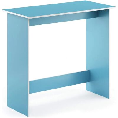 Furinno Bleu Clair/Blanc Bureau Compact - Bureau - Publicité Furinno Bleu Clair/Blanc Bureau Compact - Bureau - Publicité