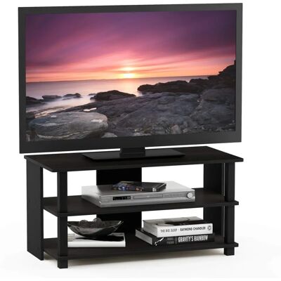 Support TV Furinno Sully - MDF, espresso/noir, 39,5 x 79,98 x 40 cm - Publicité Support TV Furinno Sully - MDF, espresso/noir, 39,5 x 79,98 x 40 cm - Publicité