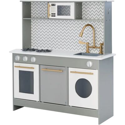 Cucina Giocattolo Moderna in Legno per Bambini - Accessori di Ruolo Cucina Giocattolo Moderna in Legno per Bambini - Accessori di Ruolo