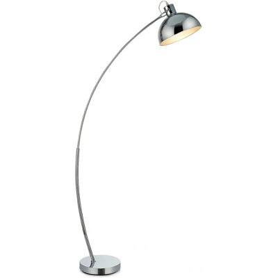 Teamson Home - Moderne gebogene LED-Stehlampe - Chrom Teamson Home - Moderne gebogene LED-Stehlampe - Chrom