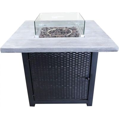 Teamson Home Außen-Gasfeuerstelle - Elegantes Rattan-Design Teamson Home Außen-Gasfeuerstelle - Elegantes Rattan-Design