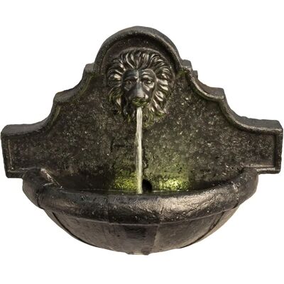 Fuente de pared con cabeza de león - efecto piedra natural - 7L Fuente de pared con cabeza de león - efecto piedra natural - 7L