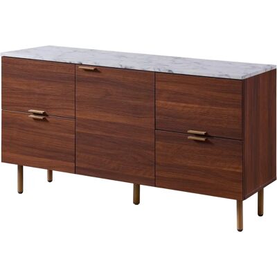 Teamson Home Ashton Großer Holz-Kredens - Braun - Schränke Teamson Home Ashton Großer Holz-Kredens - Braun - Schränke
