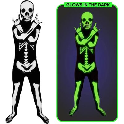 Déguisement squelette Morphsuits pour enfants - Phosphorescent, 10-12 ans - Publicité Déguisement squelette Morphsuits pour enfants - Phosphorescent, 10-12 ans - Publicité