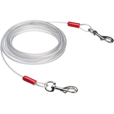 Câble d'attache Amazon Basics pour chiens jusqu'à 41 kg - 7,62 m Câble d'attache Amazon Basics pour chiens jusqu'à 41 kg - 7,62 m