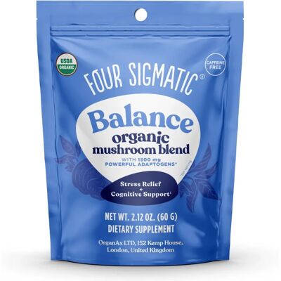 Four Sigmatic - Balance Organic Mushroom Blend - Caffeine Free - 60g Four Sigmatic - Balance Organic Mushroom Blend - Caffeine Free - 60g
