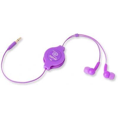ReTrak Lila Kabelgebundene In-Ear-Kopfhörer - Stereo Ausziehbare Ohrhörer ReTrak Lila Kabelgebundene In-Ear-Kopfhörer - Stereo Ausziehbare Ohrhörer