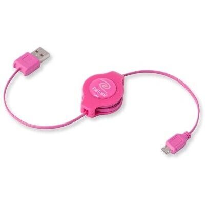 ReTrak USB-Kabel Micro-USB A Rosa - USB Kabel ReTrak USB-Kabel Micro-USB A Rosa - USB Kabel