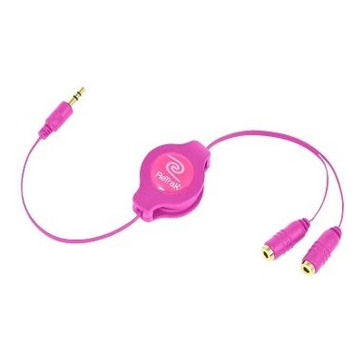 ReTrak EUCABLESPLPK Pink Audiokabel - 0,9m, 3,5mm Stereo Splitter ReTrak EUCABLESPLPK Pink Audiokabel - 0,9m, 3,5mm Stereo Splitter
