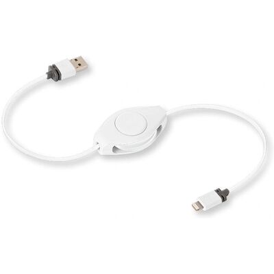 Cavo di Illuminazione/Usb Retrattile - 0,98 m, Bianco - Cavo Lightning Cavo di Illuminazione/Usb Retrattile - 0,98 m, Bianco - Cavo Lightning