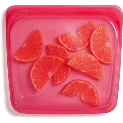 Sac de Rangement Stasher - Moyen - 450 ml - Framboise - Résistant à la chaleur - Publicité Sac de Rangement Stasher - Moyen - 450 ml - Framboise - Résistant à la chaleur - Publicité