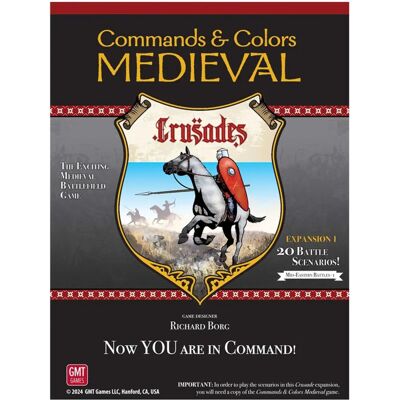 Asmodee - Commands & Colors Medieval: Crusades Exp 1 - Mid-Eastern Battles I - Board game Asmodee - Commands & Colors Medieval: Crusades Exp 1 - Mid-Eastern Battles I - Board game