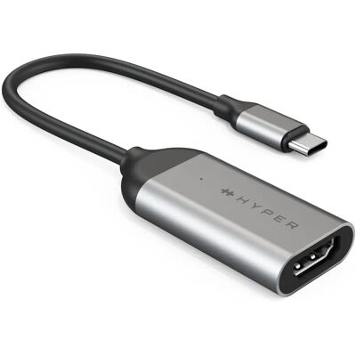 HYPER USB-C to HDMI sovitin - Ruostumaton teräs HYPER USB-C to HDMI sovitin - Ruostumaton teräs