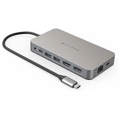 HYPER Dual 4K HDMI 10-en-1 USB-C Hub - Dock para Portátil HYPER Dual 4K HDMI 10-en-1 USB-C Hub - Dock para Portátil