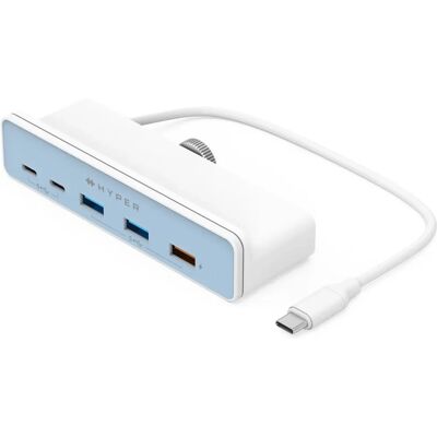 Hyper 5-in-1 USB-C Hub für iMac 24" - Weiß Hyper 5-in-1 USB-C Hub für iMac 24" - Weiß