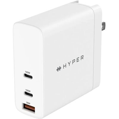 HyperJuice 140W Gan Ladegerät - Mehrfach - Weiß - Ladegerät HyperJuice 140W Gan Ladegerät - Mehrfach - Weiß - Ladegerät