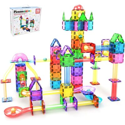 PicassoTiles - Marble Run 70 szt - Magnetyczne płytki PicassoTiles - Marble Run 70 szt - Magnetyczne płytki