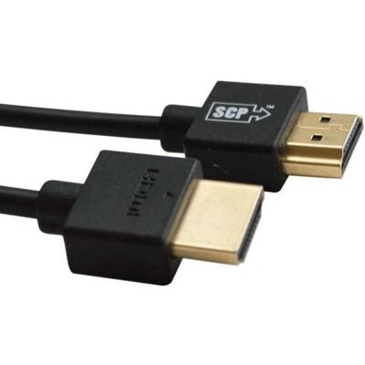 SCP 940-8B HDMI Kabel - 2,5m Ultra Slim 4K 18Gbps SCP 940-8B HDMI Kabel - 2,5m Ultra Slim 4K 18Gbps