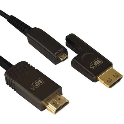 Câble HDMI SCP Marque 30m - Supporte 4K HDR, Micro HDMI Détachable - Noir - Publicité Câble HDMI SCP Marque 30m - Supporte 4K HDR, Micro HDMI Détachable - Noir - Publicité