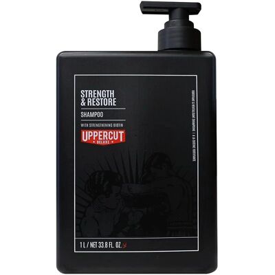Uppercut Deluxe Männer Stärkendes & Wiederaufbauendes Shampoo - 1000ml Uppercut Deluxe Männer Stärkendes & Wiederaufbauendes Shampoo - 1000ml