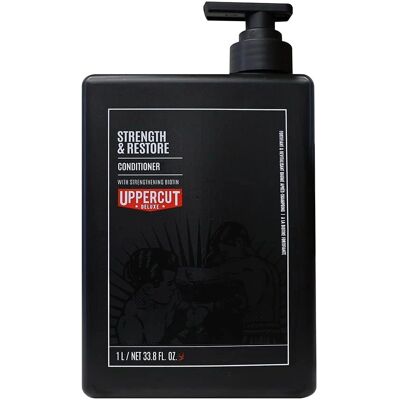 Après-shampoing Uppercut Deluxe Force et Restauration - 1L - Soin capillaire - Publicité Après-shampoing Uppercut Deluxe Force et Restauration - 1L - Soin capillaire - Publicité
