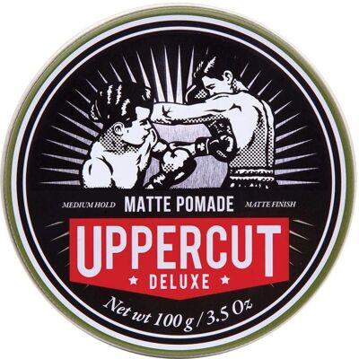 Uppercut Deluxe Pomade Matte - Produit coiffant - Publicité Uppercut Deluxe Pomade Matte - Produit coiffant - Publicité