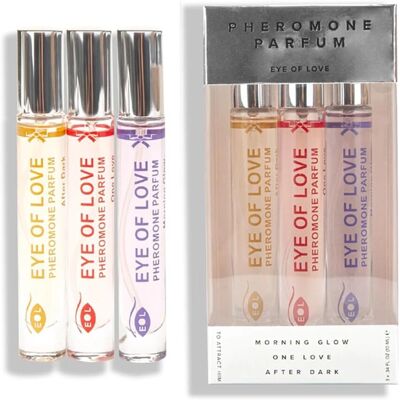 Eye Of Love - Set de Perfumes con Feromonas/3 - Morning Glow, One Love, After Dark - Set de Perfumes Eye Of Love - Set de Perfumes con Feromonas/3 - Morning Glow, One Love, After Dark - Set de Perfumes