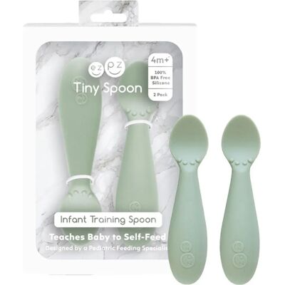Ezpz Tiny Spoons - Salvie - Baby Selv-Feeding Redskap Ezpz Tiny Spoons - Salvie - Baby Selv-Feeding Redskap