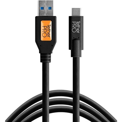 Tether Tools TetherPro USB-C Kabel - 4,6m - Schwarz Tether Tools TetherPro USB-C Kabel - 4,6m - Schwarz