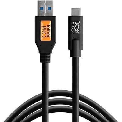 Câble USB-C TetherPro Tether Tools - 4,6m - Noir - Publicité Câble USB-C TetherPro Tether Tools - 4,6m - Noir - Publicité