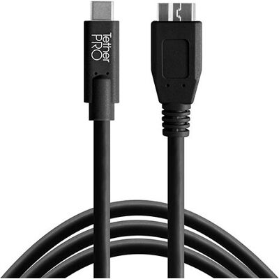 Tether Tools TetherPro USB-C Micro-USB B Kabel - 4,6 m - Schwarz Tether Tools TetherPro USB-C Micro-USB B Kabel - 4,6 m - Schwarz